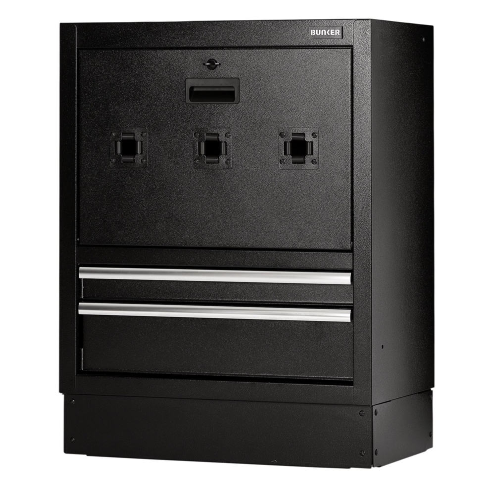 Draper 2 Drawer Reel Base Unit Modular Floor Reel Cabinet, 2 Drawer, 680Mm 5059482071546