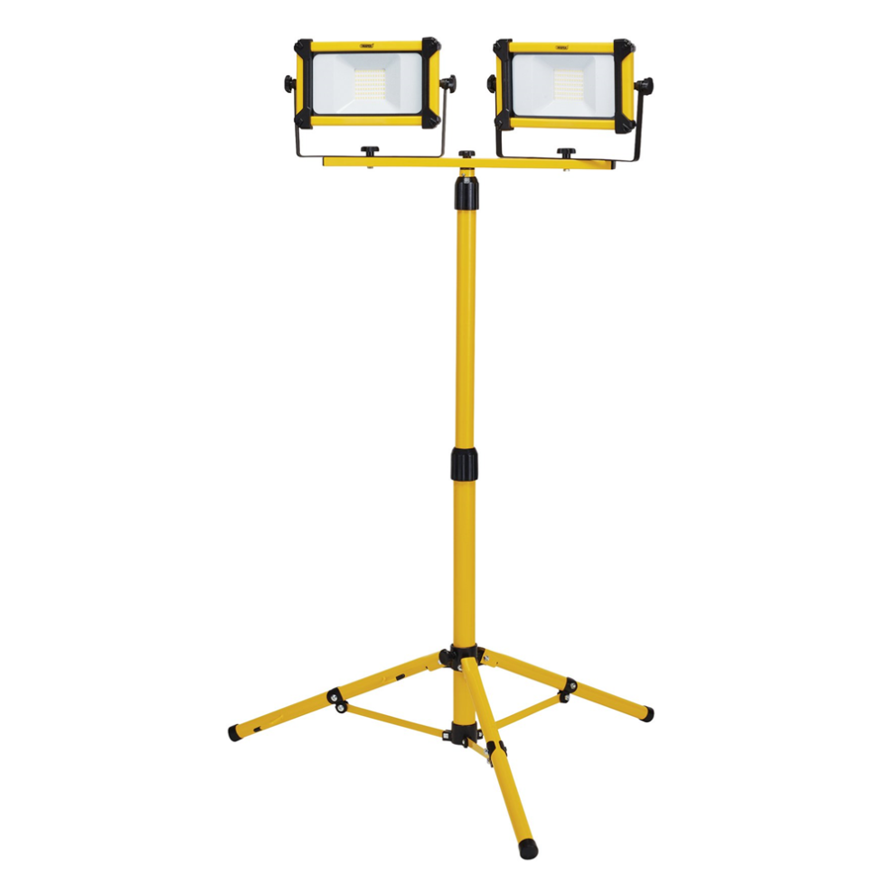 Draper 2X20W 4400LM TRIPOD SITELIGHT 03201 SMD LED Tripod Site Light, 2 x 20W, 4400 Lumens