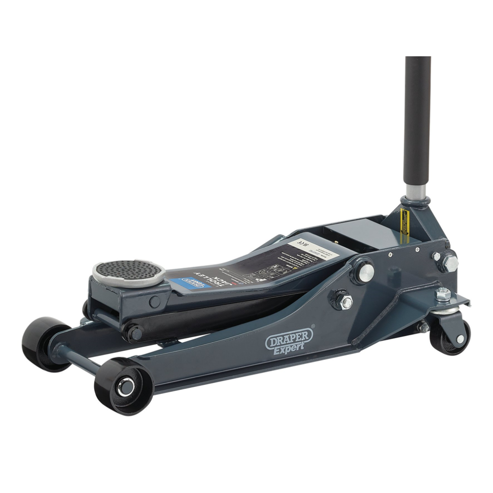 Draper 4T Expert Trolley Jack 24276 24276 Professional Low Profile Garage Trolley Jack, 4 Tonne