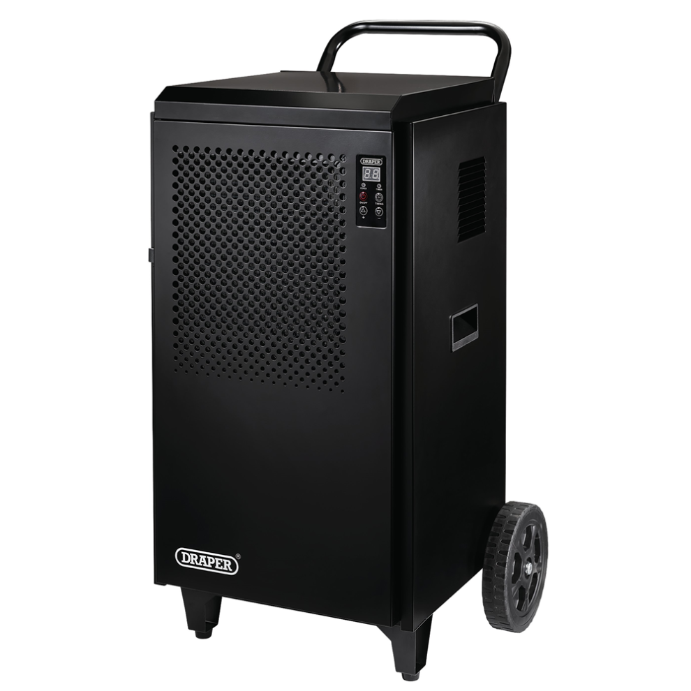 Draper Industrial Dehumidifier 70Ltr 12500 12500 230V Industrial Dehumidifier, 1300W, 70L