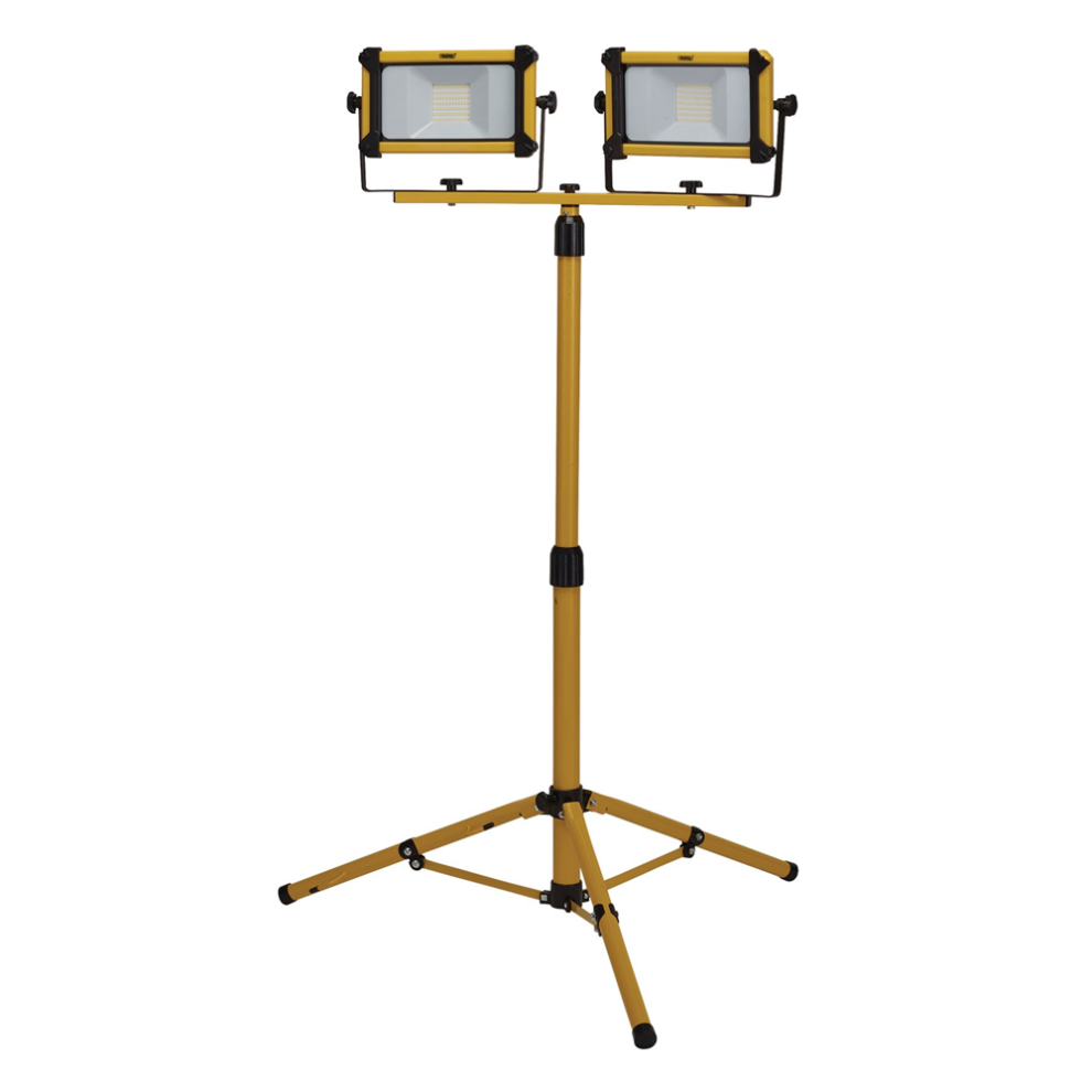 Draper 2X10W 2200LM TRIPOD SITELIGHT 03211 SMD LED Tripod Site Light, 2 x 10W, 2200 Lumens