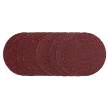 Draper 125MM SANDING DISC 40G 02693 Sanding Discs, 125mm, Hook & Loop (Pack of 10)