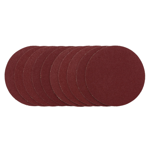 Draper 125mm Sanding Discs 80G (02694) Pack of 10, Hook & Loop, Aluminium Oxide, E-Weight Backing, Anti-Static