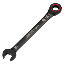 Draper 14.0MM RATCHETING SPANNER 03887 HI-TORQÂ Metric Ratchet Combination Spanners, Black