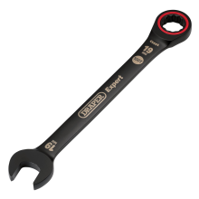 Draper 19.0MM RATCHETING SPANNER 03892 HI-TORQÂ Metric Ratchet Combination Spanners, Black
