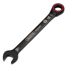 Draper 16.0MM RATCHETING SPANNER 03889 HI-TORQÂ Metric Ratchet Combination Spanners, Black