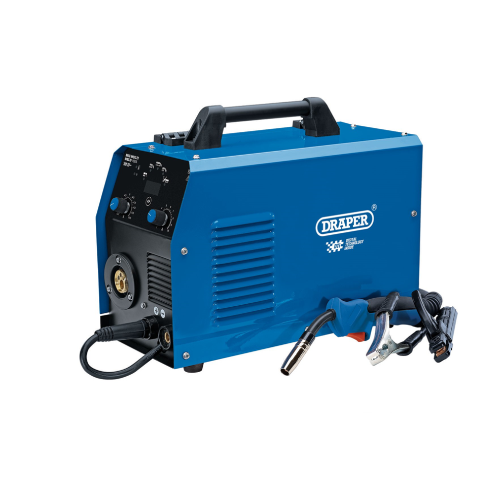 Draper 160A MIG INVERTER WELDER 70047 70047 Gas/Gasless MIG Inverter Multi-Welder Dti, 160A