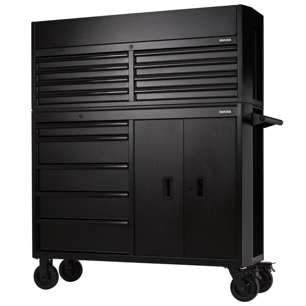 Draper 24249 BUNKER 13 Drawer Combined Roller Cabinet and Tool Chest, 52 , Black - Image 8