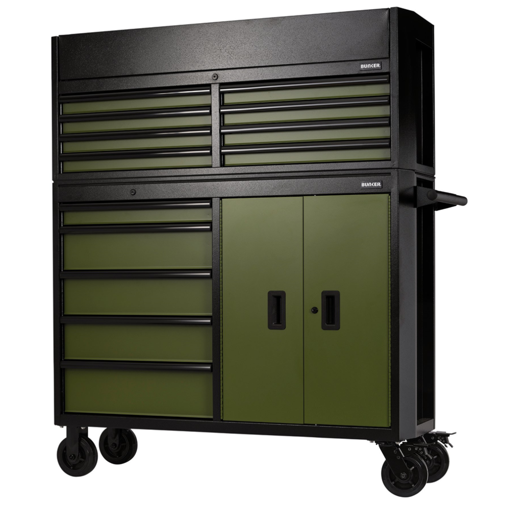 B&Q - Bunker Combined Roller Cabinet And Tool Chest13 Drawer52"Green 24255 - Image 7