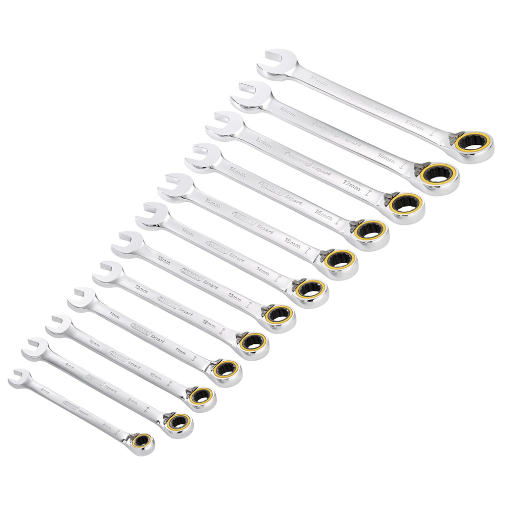 Draper Expert Hi Torq 12 Piece Reversible Ratchet Combination Spanner Set - Image 7