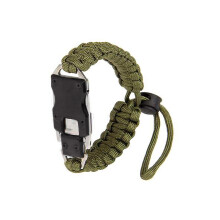 Survival Paracord Bracelet Knife with Compass for Camping & Hiking