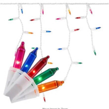 Celebrations 9097093 LED T5 RGBW Icicle Christmas Lights