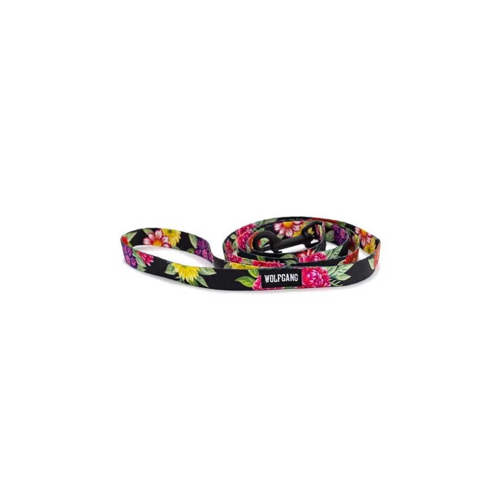 Photos - Dog Clothing Wolfgang 8101647 Dark Floral Polyester Dog Leash, Multi Color - Small & Medium