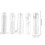 Reusable Ribbed Penis Sleeve Enhancer - 5X Pack, Transparent 4