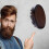 Men's Boar Bristle Beard Brush, Solid Wood Handle, Dark Brown 7
