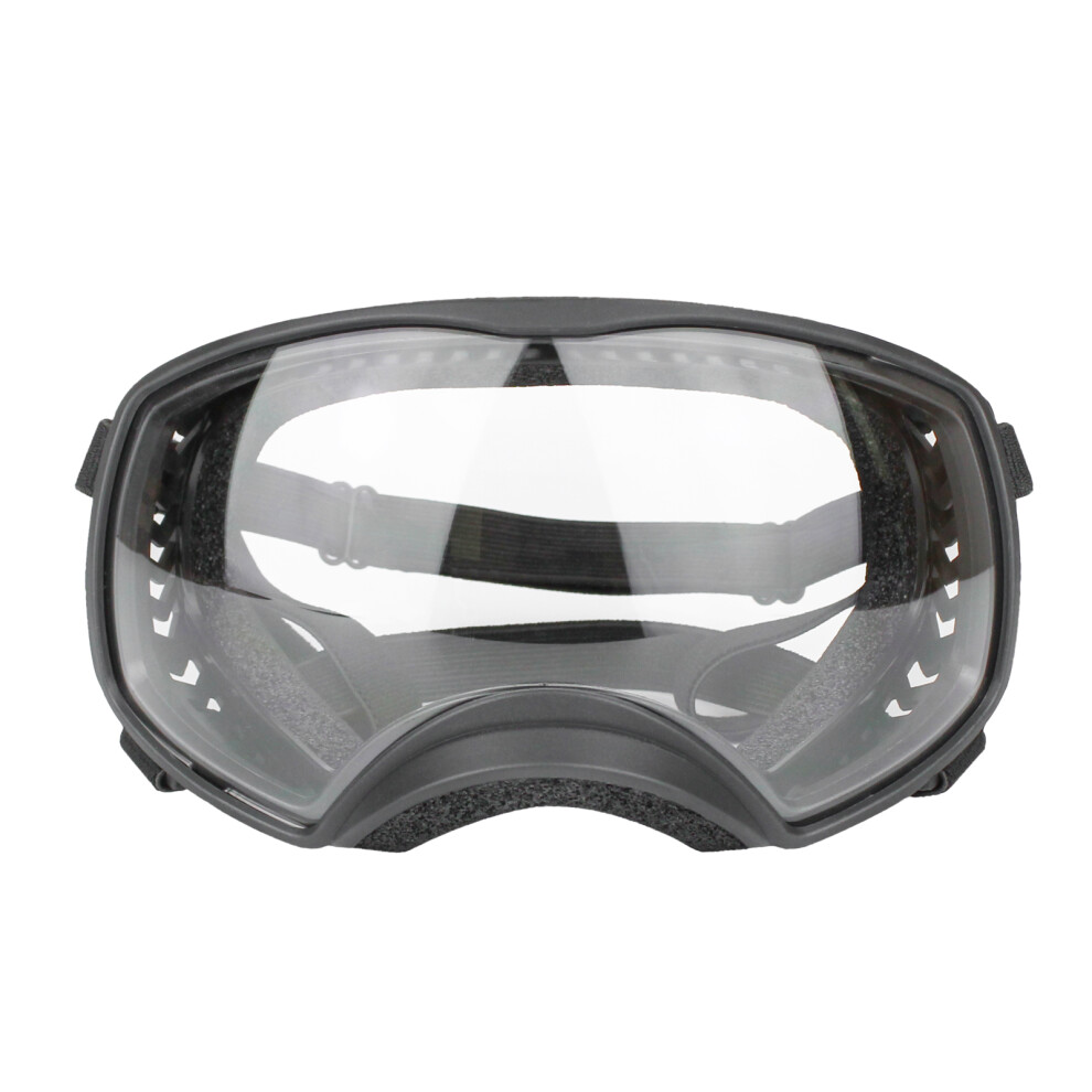 (C) Large Dog Goggles UV Snowproof Sunglasses with Storage Box