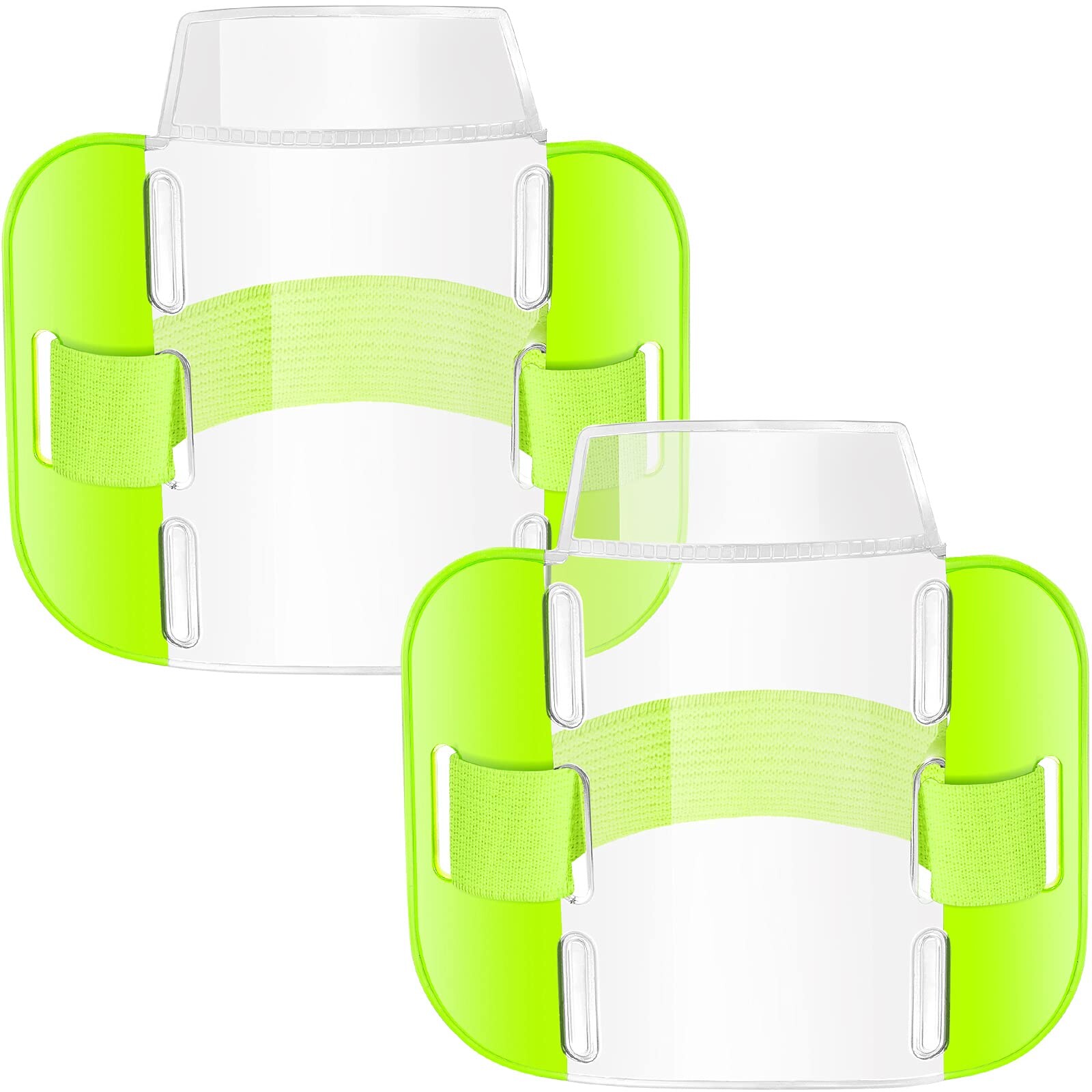 2Pcs Arm Badge Holders Armband ID Card License Badge Holder with ...