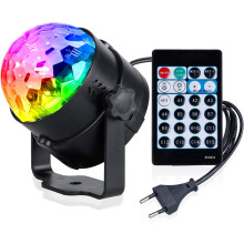 Disco Ball Disco Light with 15 Lighting Shapes, Party Light LED Disco Ball Light Disco Light Effects RGB LED Party Lighting for Halloween