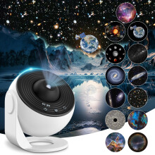 (S) 13 in 1 Planetarium Star Projector, Realistic Galaxy Light Projector with 12 Planet Discs, Starry Sky Night Light Projector Lamp