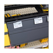 Retail First 9098032 48 in. Aisle Marker Sign Holder - Plastic - Black