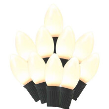 Celebrations 9096571 25 Count 24 ft. LED C9 String Christmas Lights - White