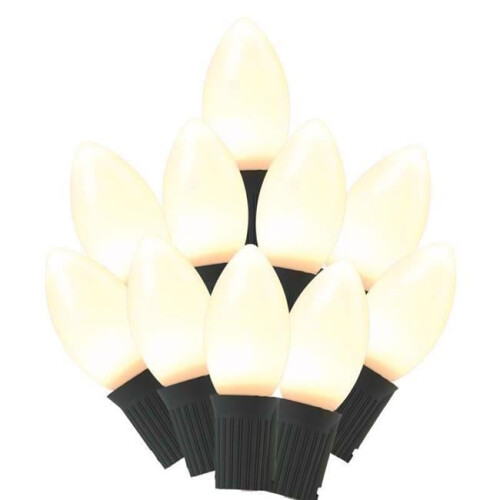 Celebrations Celebrations 9096571 25 Count 24 ft. LED C9 String Christmas Lights - White