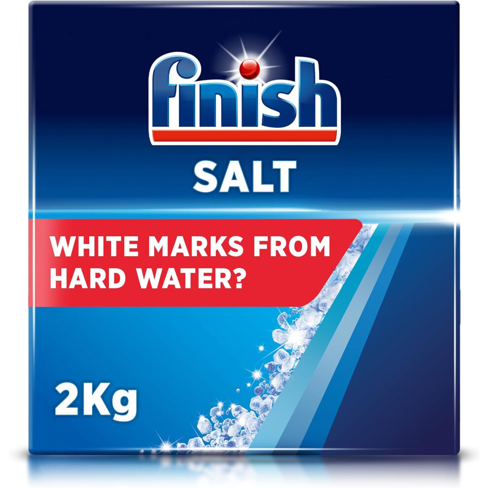 Finish Dishwasher Salt | 2kg Pack | Salt for Dishwashers and Water Softeners