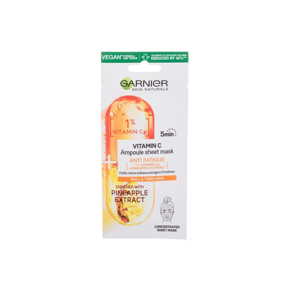 Garnier - Skin Naturals Vitamin C Ampoule Sheet Mask - For Women, 1 pc