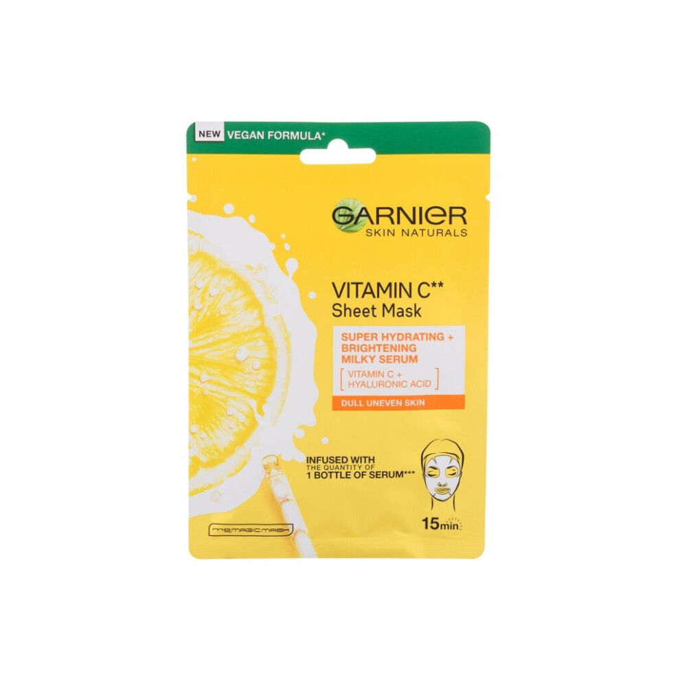 Garnier - Skin Naturals Vitamin C Sheet Mask - For Women, 1 pc