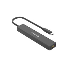 Groov-e GVPC10BK USB-C Multiport Hub - 5 Ports: HDMI 4K, PD 100W, USB-C, USB-A x3 - Plug & Play, Compact