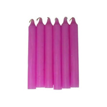 AzureGreen CB6PI 6 in. Household Candle - Pink - Set of 6