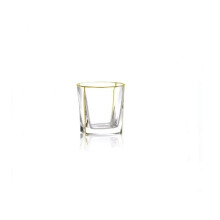 Brilliant Gifts 50270 6 Crystal Glass with Gold Design