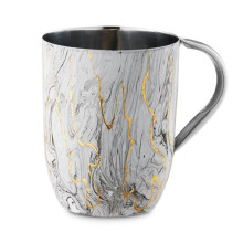 Netila 60445 Washing Cup, Gold Marble