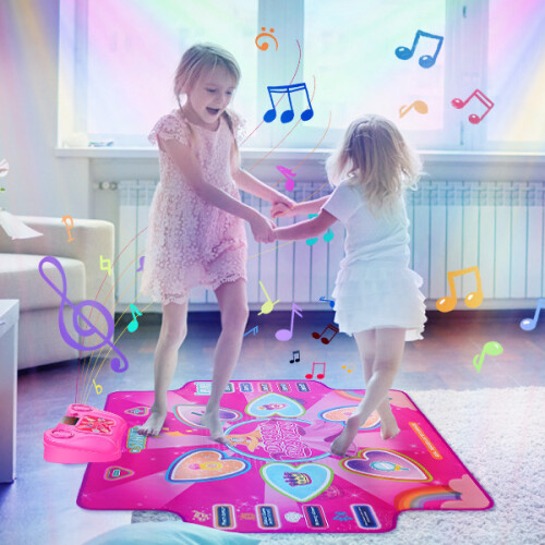 Kids Dance Mat with Bluetooth Illuminated Music Mat, 4 Modes 2