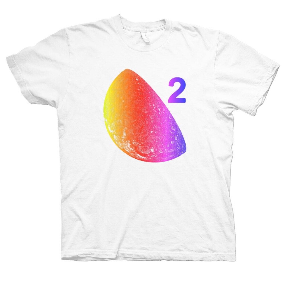 (L) Moon Duo Moon 2 Rainbow T-Shirt