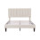 (Beige ) 4ft6 Upholstered Velvet Bed Frame with Mute Foam 8