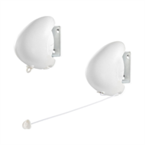 Leifheit Rollfix 80 Single Longline Wall Mounted Towel Rack - White