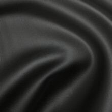 Fire-Resistant Faux Leather Vinyl Upholstery Fabric - Black