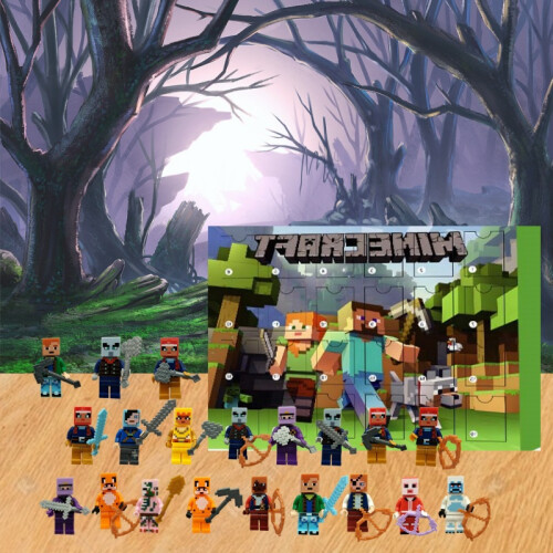 Minecraft Building Blocks Blind Box 24 Days Countdown Christmas Gift 1