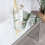 Comfy Living Mirrored Glass Rectangular Coffee Table 2