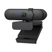 Webcam USB sans distorsion Plug&Play pour ordinateur, chat, appels vidéo, conférence, streaming - Noir