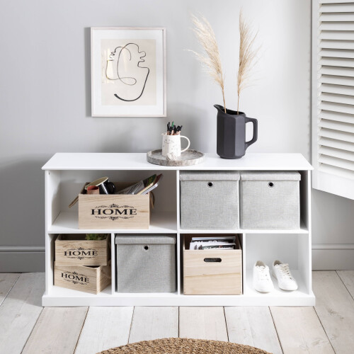 Noa and Nani Halmstad Cube Storage Sideboard in Classic White 2