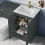 Waterproof 500mm Grey Vanity Unit with Basin 2
