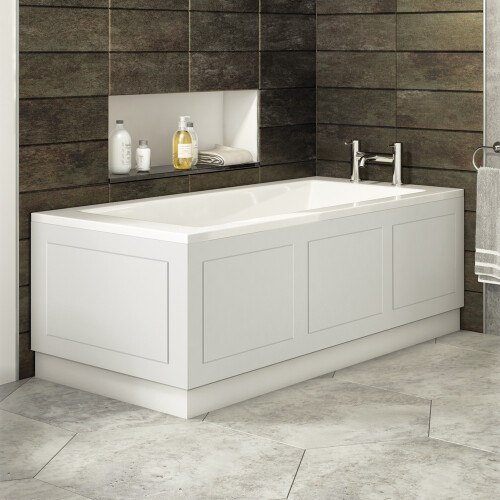 800mm Shaker Style Waterproof Bath End Panel 1