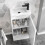 Waterproof 400mm White Vanity Unit with Basin 3