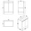 Waterproof  600mm White Vanity Unit with Basin 4