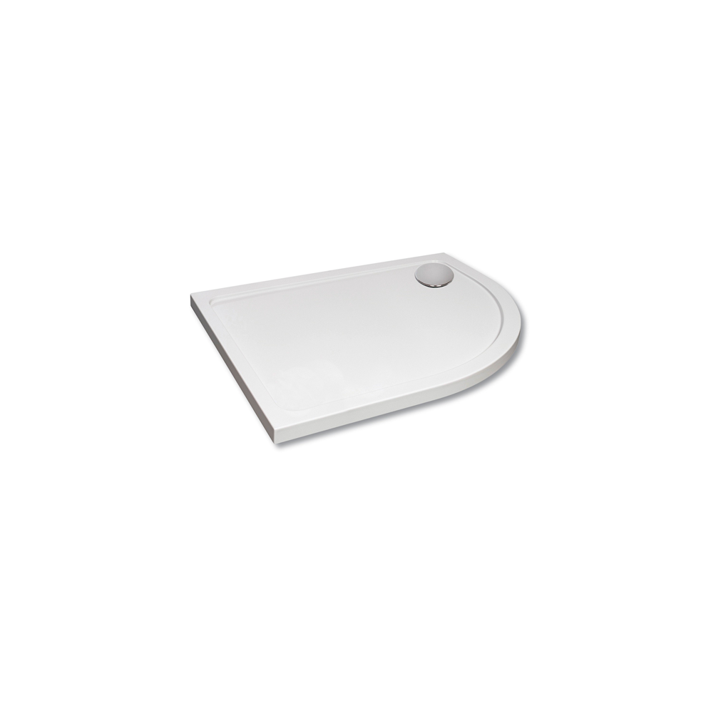 Offset Quadrant Shower Tray Right Hand 900X760mm - Jewel By Voda Design 5055039332863