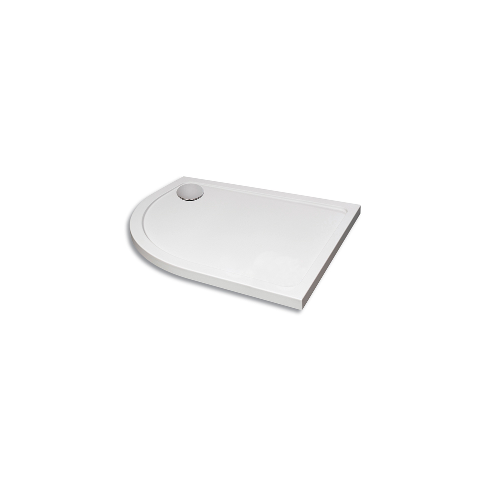 Offset Quadrant Shower Tray Left Hand 900X760mm - Jewel By Voda Design 5055039332856