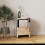 Comfy Living Large Mirrored Bedside Table with 2 Drawers With Crystal Handles 2