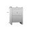 Comfy Living Large Mirrored Bedside Table with 2 Drawers With Crystal Handles 5